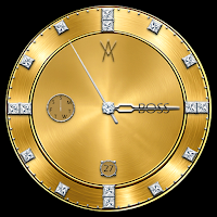 Luxury Gold Analog Watch Face