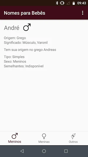 Nomes para Bebês Screenshot 2