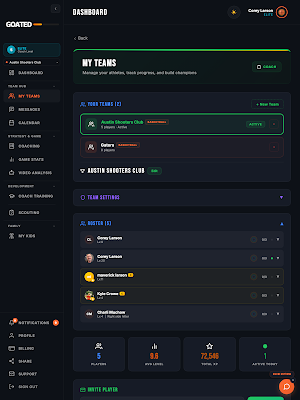 Goated Sports Training Screenshot 1