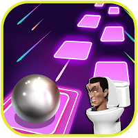 Skibidi toilet Music Hop Tiles