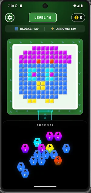 Pixel Orbit: Color Siege Screenshot 1