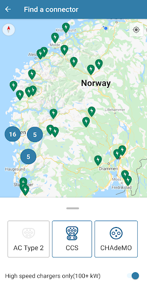 Bilkraft - EV fast charging in Norway Screenshot 1