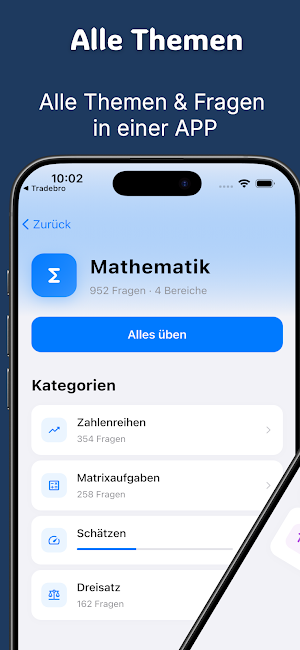 Einstellungstest Bestehen Screenshot 2