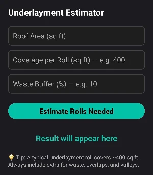 Roofing Calculator & Estimator Screenshot 2