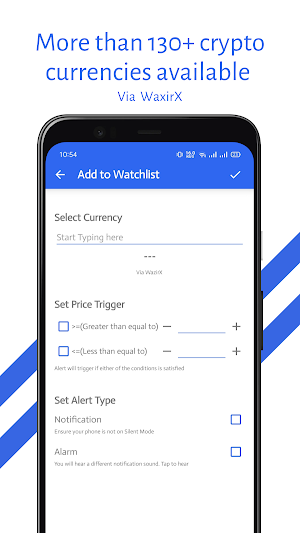 Crypto Price Alert - WazirX | No Ads Screenshot 2