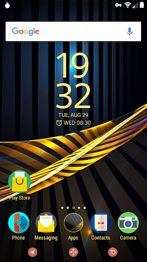 Golden lines | Xperia™ Theme Screenshot 0
