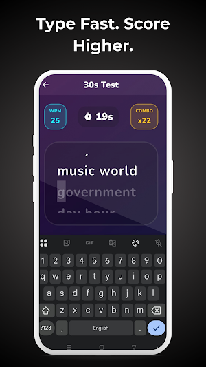 Typing Speed Test - WPM Screenshot 2