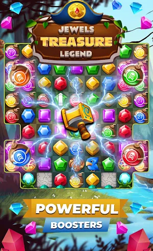 Jewels Treasures Match 3 Pro Screenshot 1