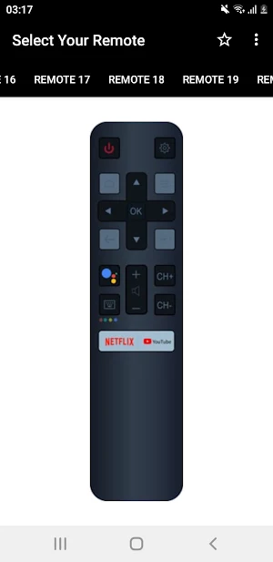 TCL TV Remote Screenshot 1