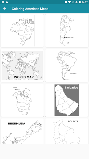 Coloring Map of America Screenshot 0