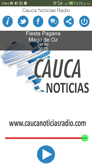 Cauca Noticias Radio // Screenshot 0