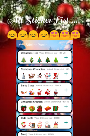 Christmas Stickers for WhatsApp-WAStickerApps Screenshot 1