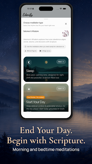 Edenify Christian Sleep Prayer Screenshot 1