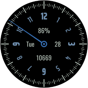 SlowW-Pixel One Hand Watchface Screenshot 1