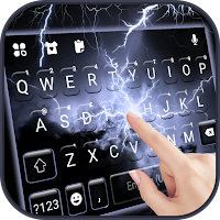 Sky Lightning Keyboard Background