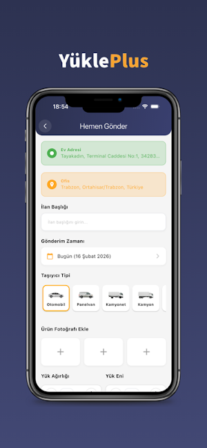 YüklePlus – Nakliye Platformu Screenshot 2