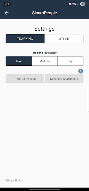 SicuroPeople Tracking Screenshot 1