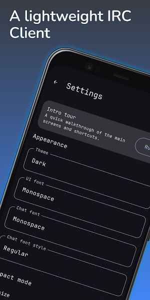 HexDroid IRC Screenshot 0