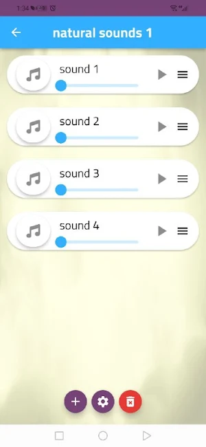 Nature relaxing sounds Screenshot 2