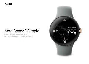 ACRO Space2 Simple Watchface Screenshot 0