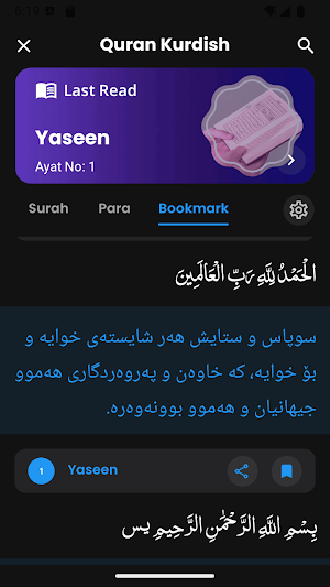 Quran Kurdish - Kurdish Quran Screenshot 3