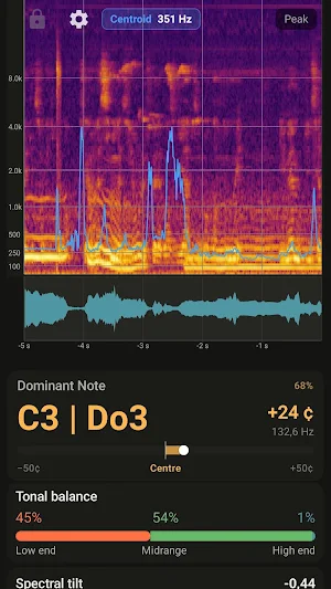 MelSpectrum - Audio Analyzer Screenshot 2