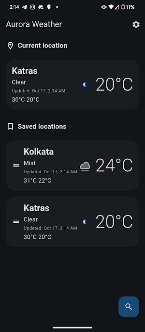 Aurora Weather Screenshot 0