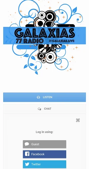 Galaxias 77 Radio Screenshot 1