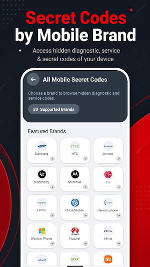 All Mobile Secret Codes Screenshot 1