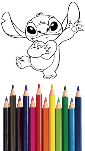 Blue koala Cute Coloring Book Screenshot 1