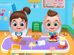Babysitter Daycare Games Twin Baby Nursery Care Screenshot 0