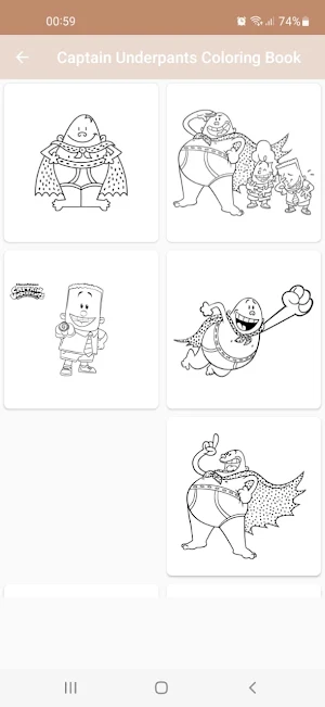 Captain Underpants Coloring Screenshot 1