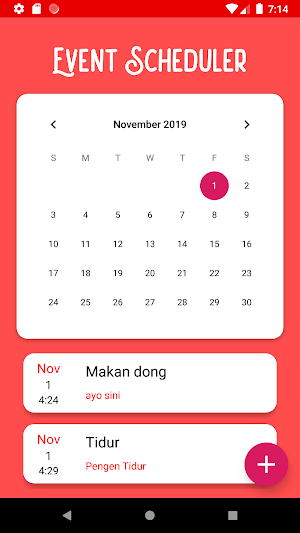 Event Scheduler Screenshot 0