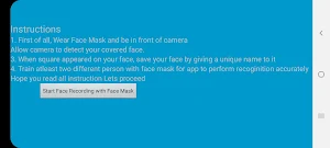 Face Recognition From Face Mask Screenshot 1