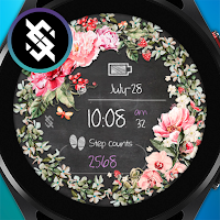 BFF75- Blackboard Art Flower