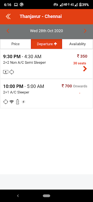 Sri Srinivasa Bus - Online Bus Tickets Booking Screenshot 2