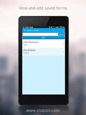 Construction time sheets Screenshot 2
