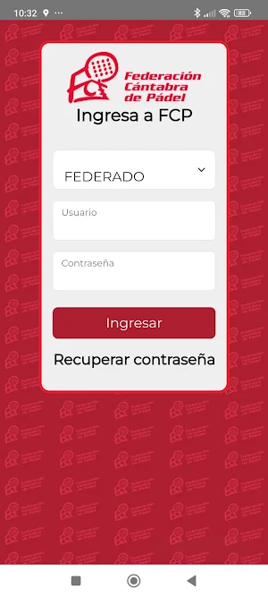 Federación Cantabra de Padel Screenshot 1
