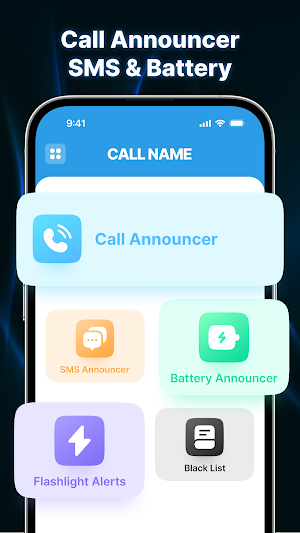 Call Announcer - SMS & Battery Screenshot 0