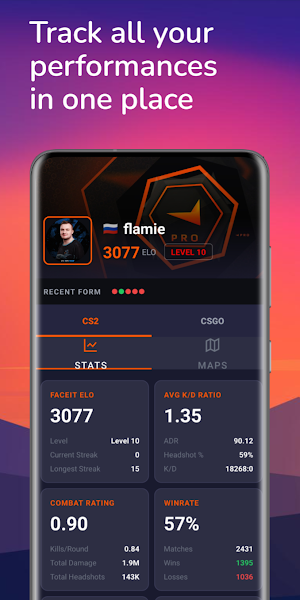 Faceit Analyser Screenshot 1