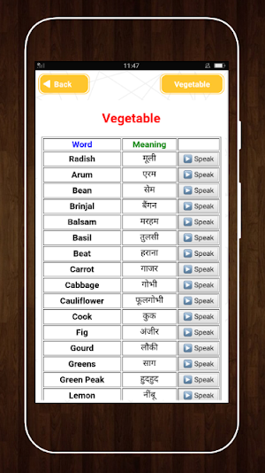 Common Words English to Hindi - अंग्रेजी शब्दार्थ Screenshot 2