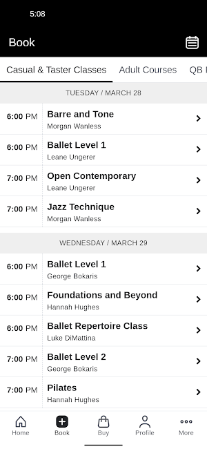 Classes at Queensland Ballet Screenshot 1