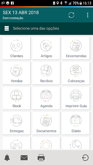 Mobile Sales System - Smartphone Screenshot 1