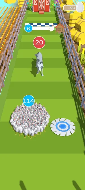 Chicken vs Fox: 3D Ranner Screenshot 1