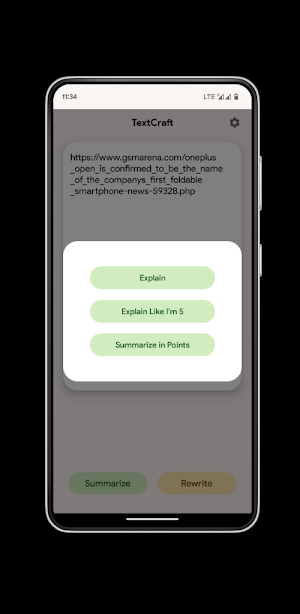 TextCraft - Summarize, Rewrite Screenshot 2