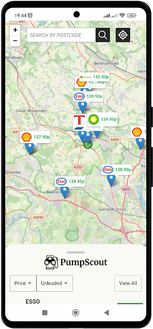 PumpScout - UK Fuel Prices Screenshot 1