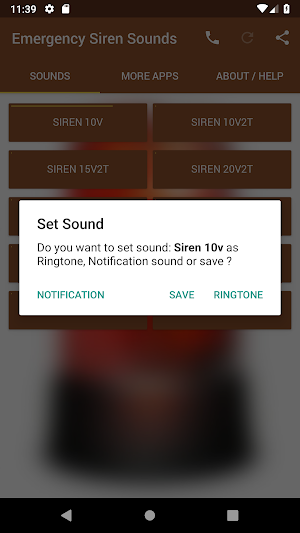 Emergency Siren Sounds Screenshot 1