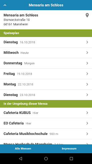 Mensa Mannheim Screenshot 0