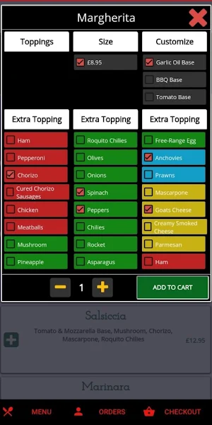 Riccas Restaurant Screenshot 2