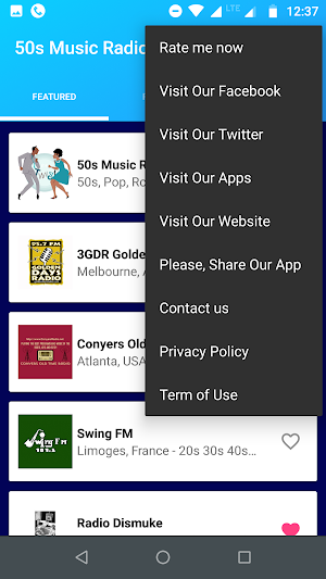 50s Music Radio: Free 50s Music - 50s Radio Screenshot 1